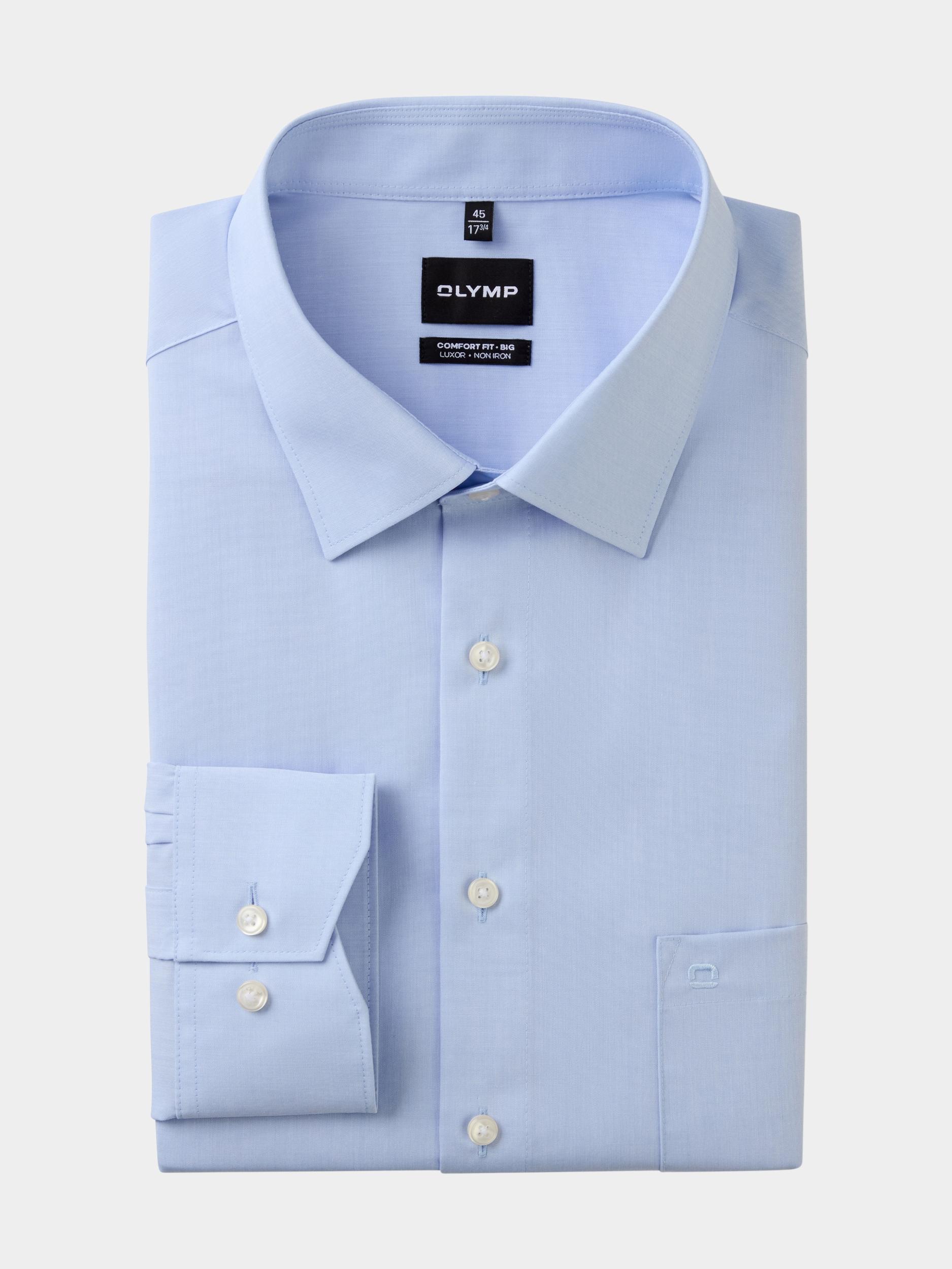 Olymp Business hemd lange mouw Blauw Big&Tall 141064/11