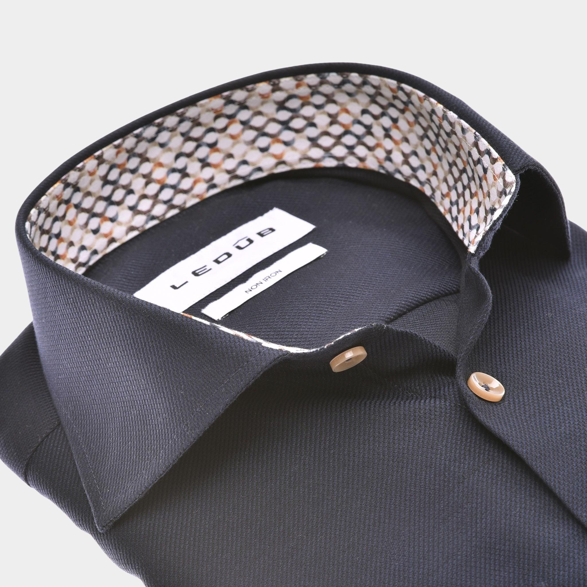 Ledub Business hemd lange mouw Blauw  0142818/195-630-000