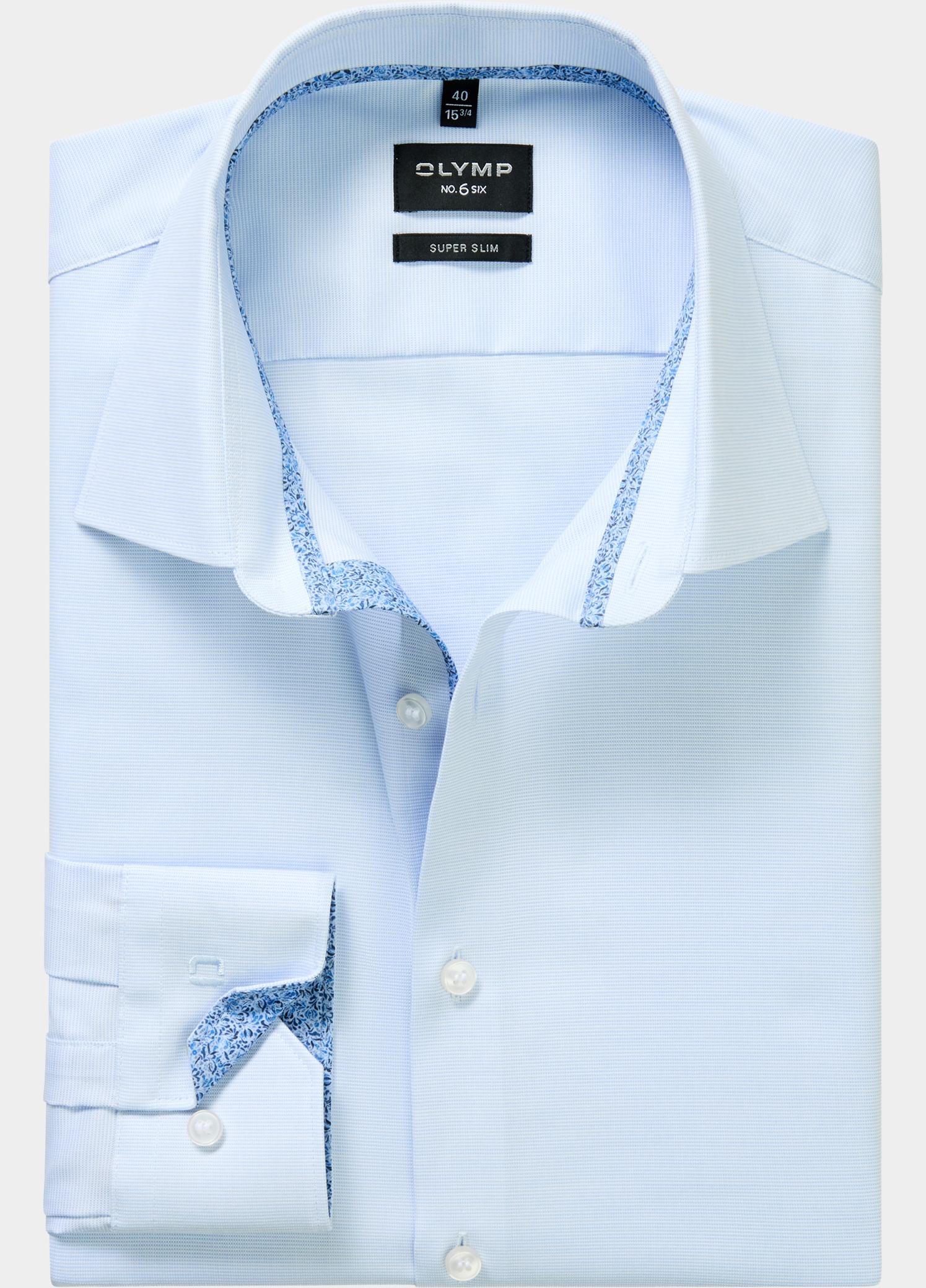 Olymp Zakelijk overhemd heren Blauw No. Six 252014/11