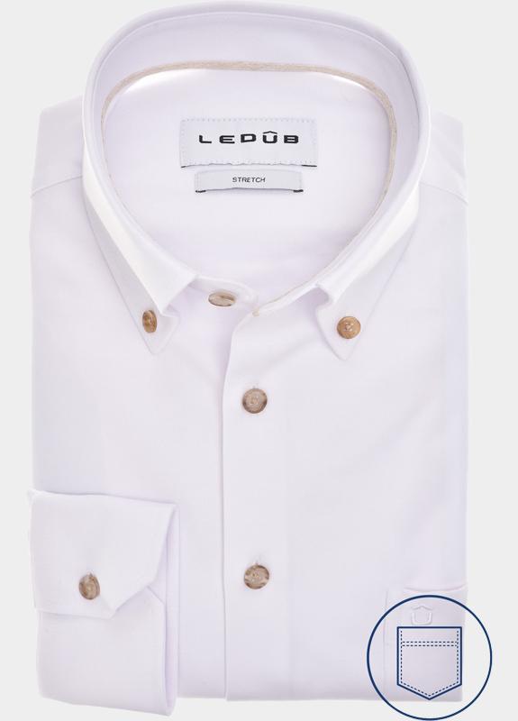 Ledub Business hemd lange mouw Wit  0143275/910-620-000