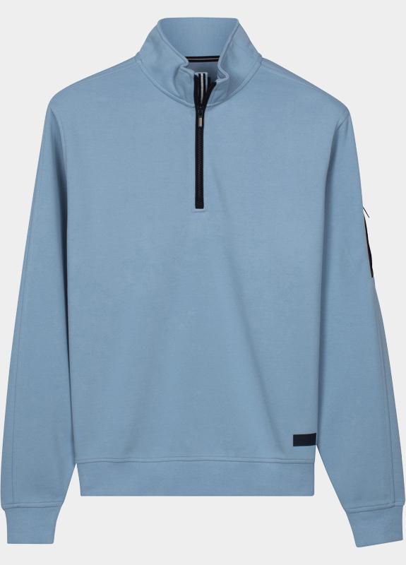 Baileys half zip sweater heren Blauw Sweatshirt 1/2 zip  Oxford do 613135/62
