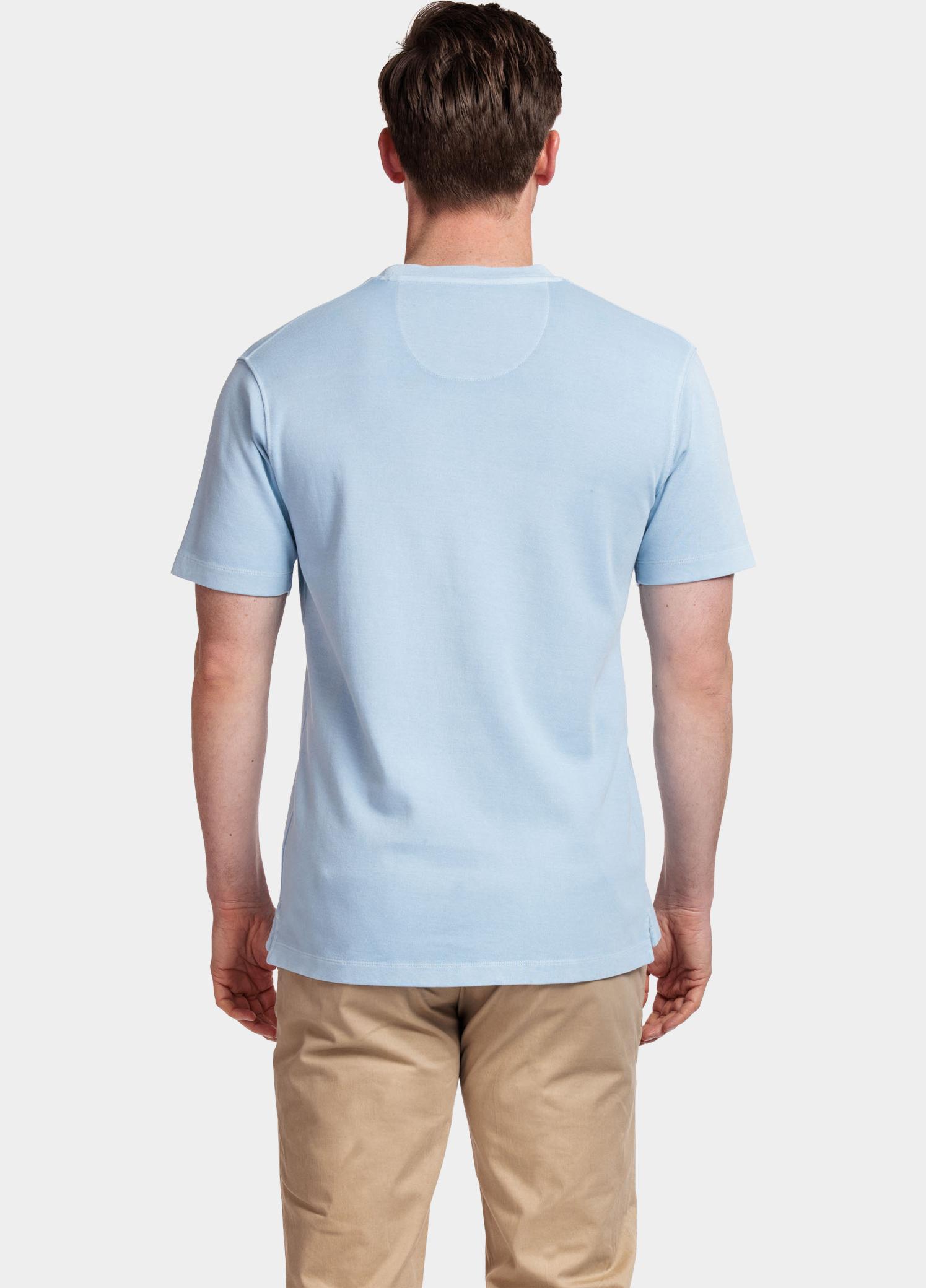Giordano T-shirt heren Blauw T-shirt Jersey Garment Dye 415010/61