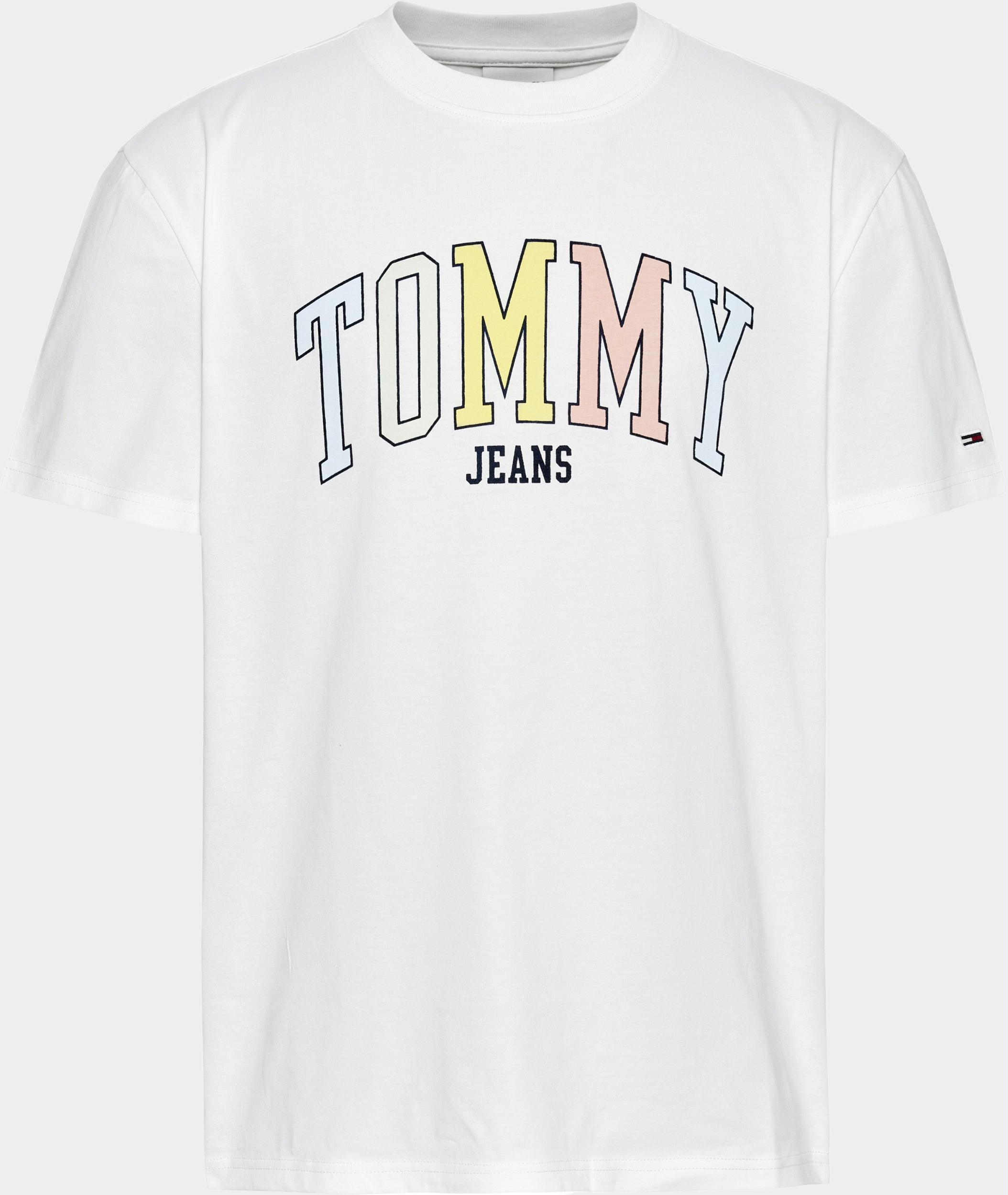 Tommy Jeans T-shirt korte mouw Wit TJM CLSC College Pop DM0DM16401/YBR