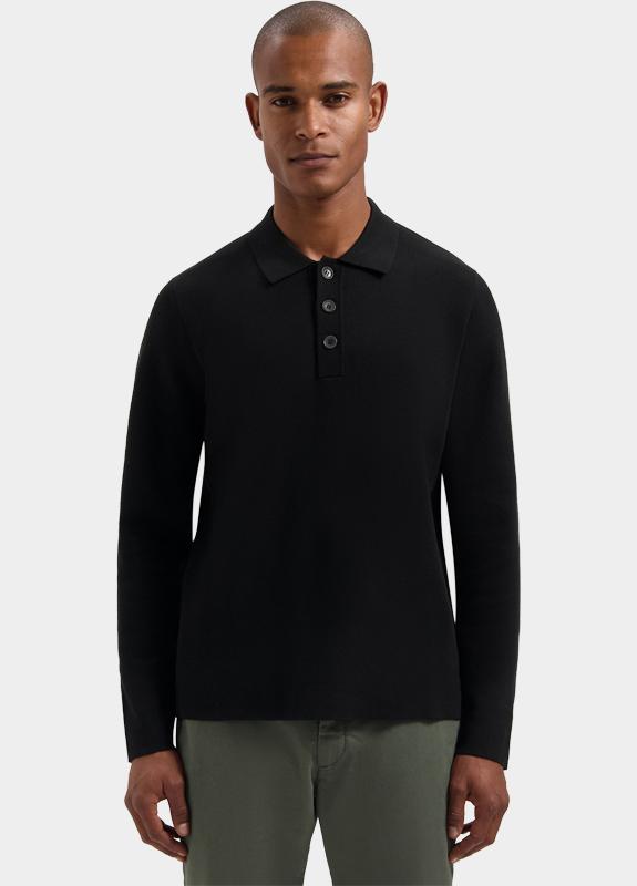 Dstrezzed Polo lange mouw Zwart DS_Chev Polo 405928/999