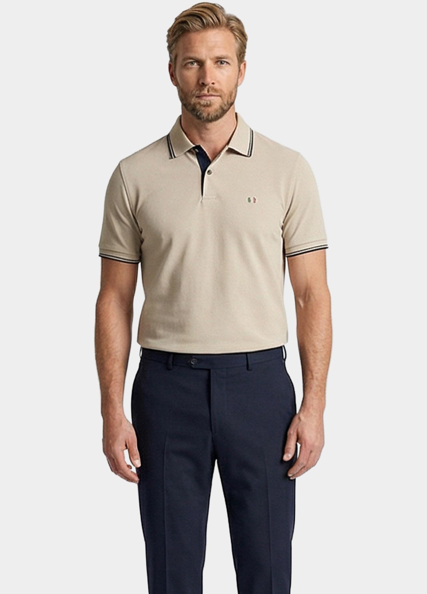 Giordano Polo heren Wit Nico Signature Polo SS Two-Pl 616587/81