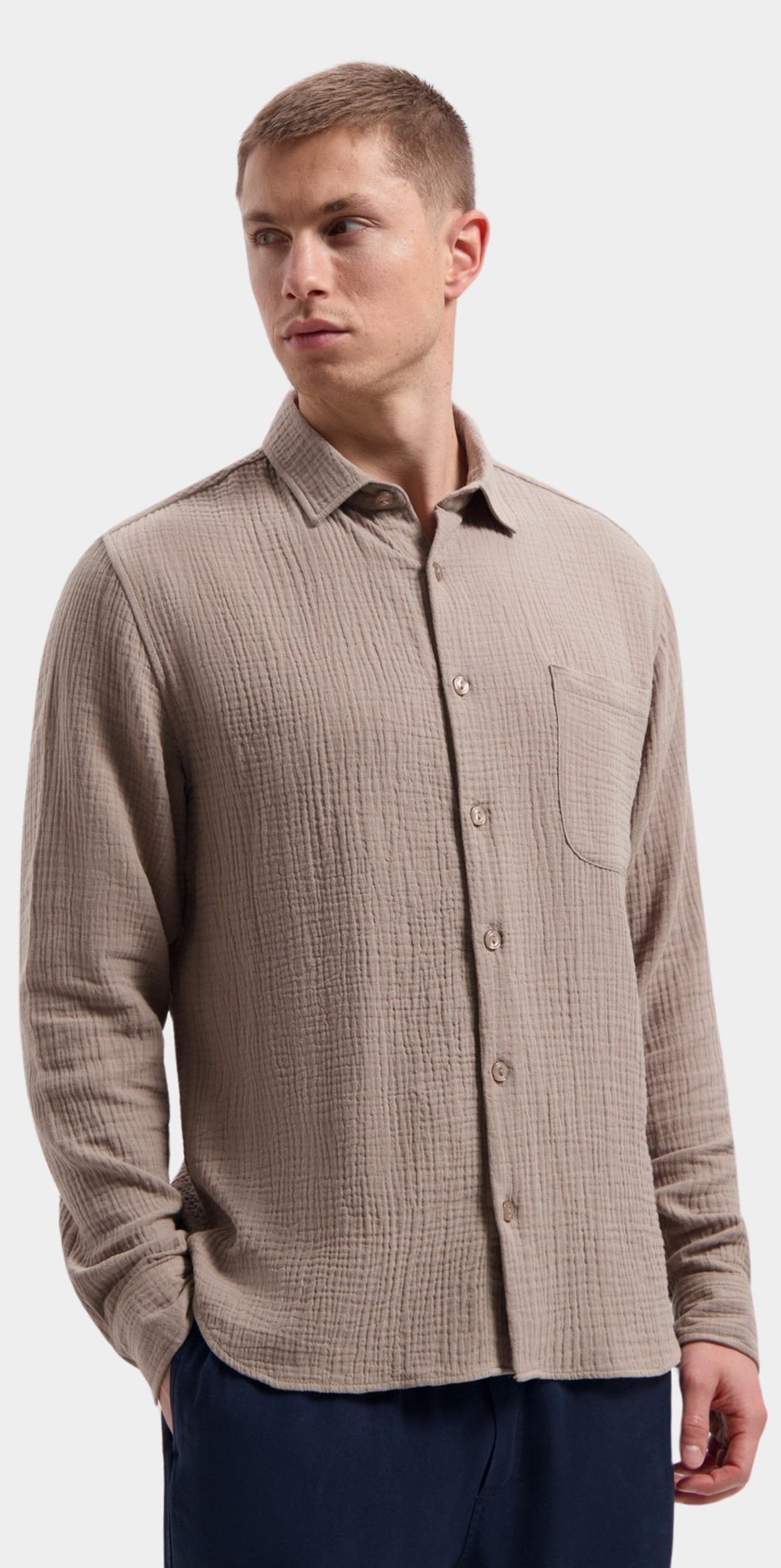 Dstrezzed Casual hemd lange mouw Beige DS_Axton Shirt 303816/213