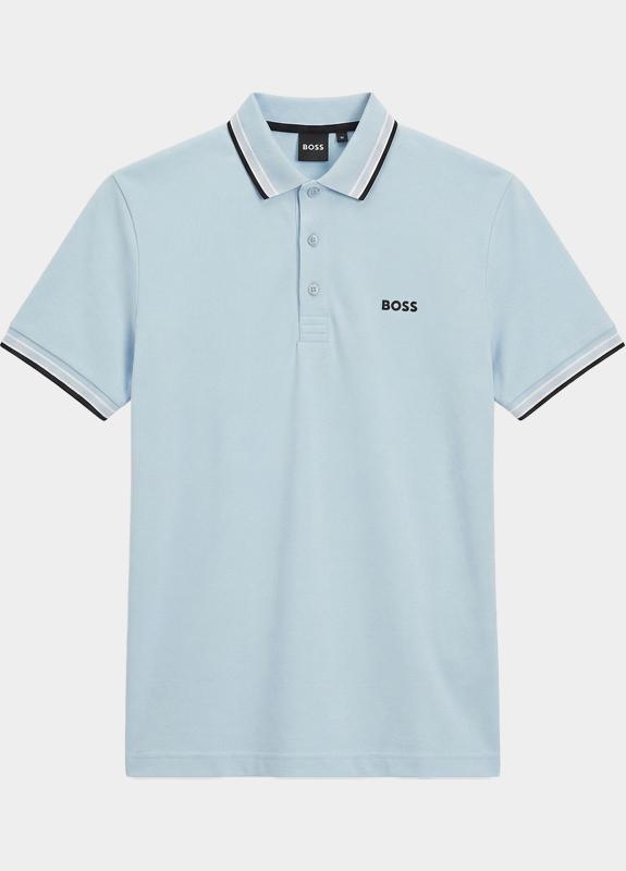 BOSS Green Polo korte mouw Blauw Paddy 10241663 01 50469055/464