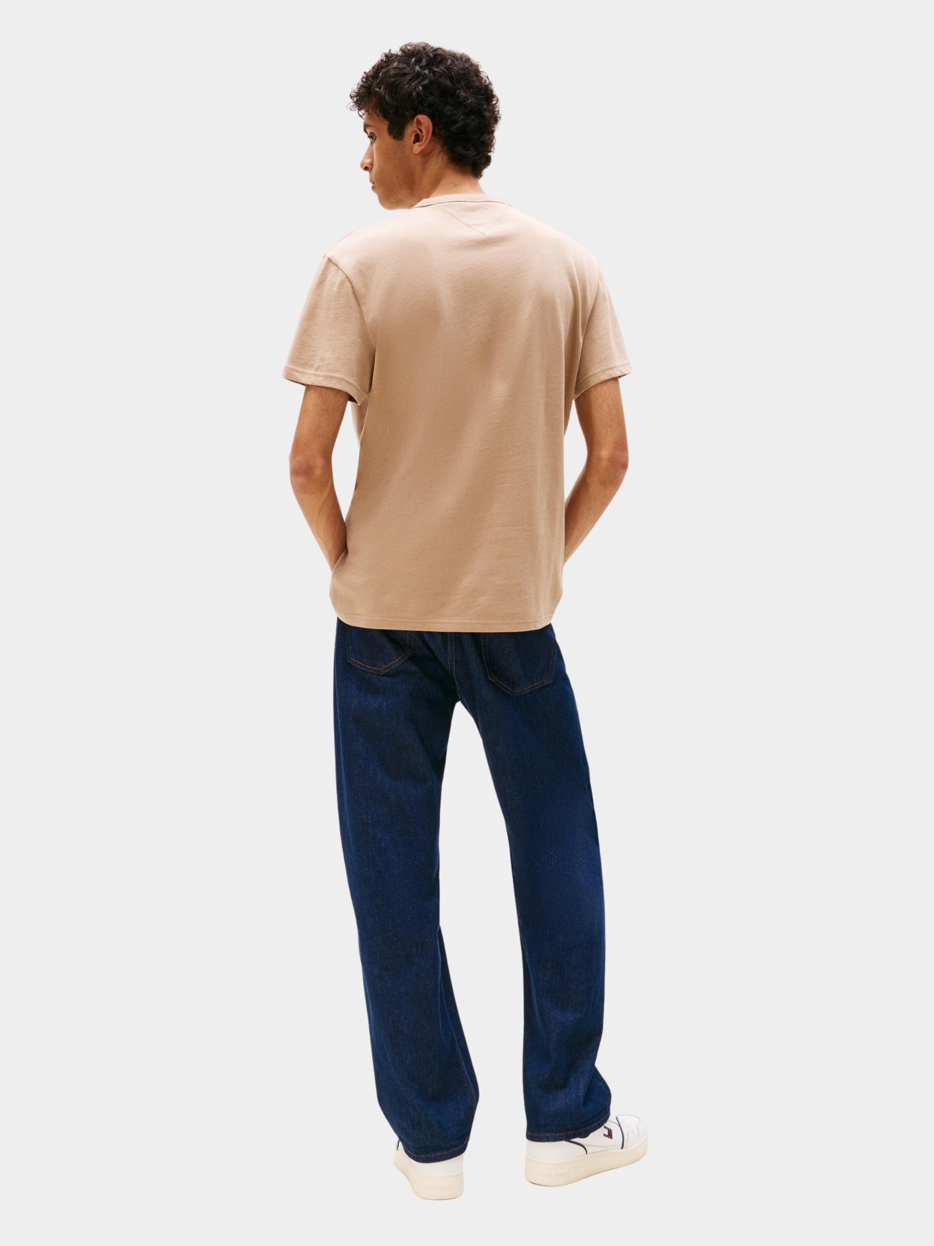 Tommy Jeans T-shirt korte mouw Beige TJM REG BADGE TEE EXT DM0DM20322/0HD