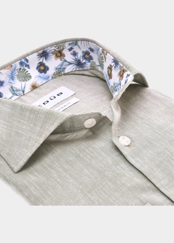 Ledub Business hemd lange mouw Groen  0702060/520-150-000