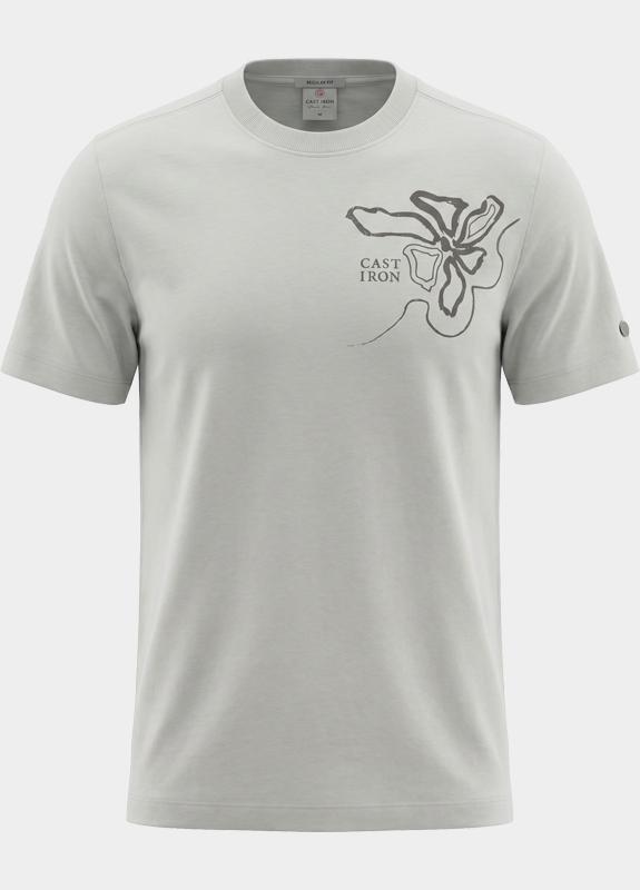Cast Iron T-shirt heren Wit Short sleeve r-neck regular f CTSS2605586/5011