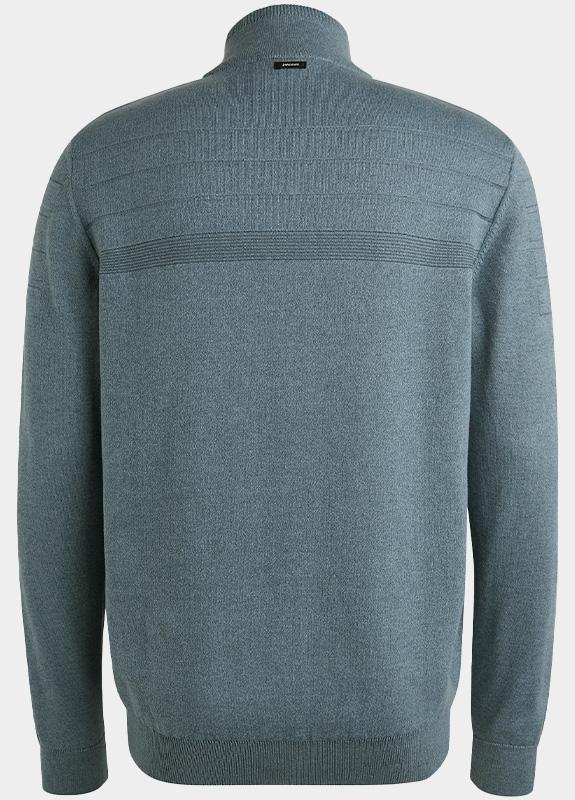 Vanguard Half Zip Blauw Half zip collar cotton bonded VKW2509330/5409