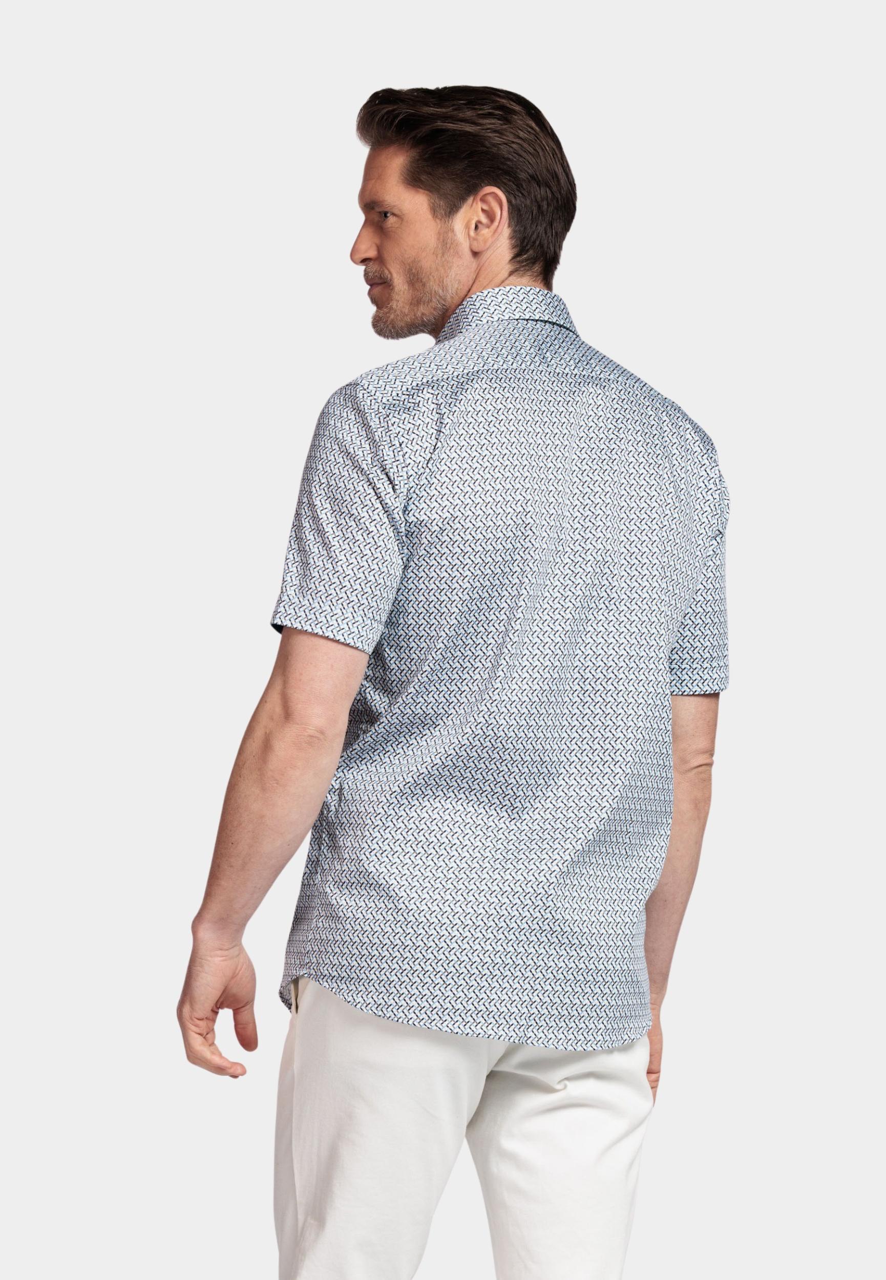 Giordano Casual hemd korte mouw Blauw League short sleeve button do 516021/60