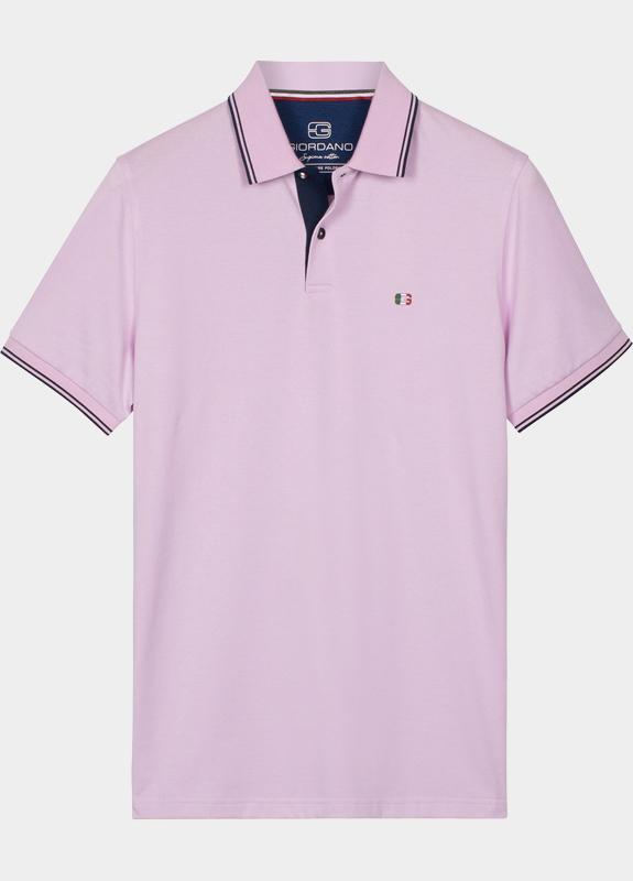 Giordano Polo heren Paars Nico Signature Polo SS Two-Pl 616587/41