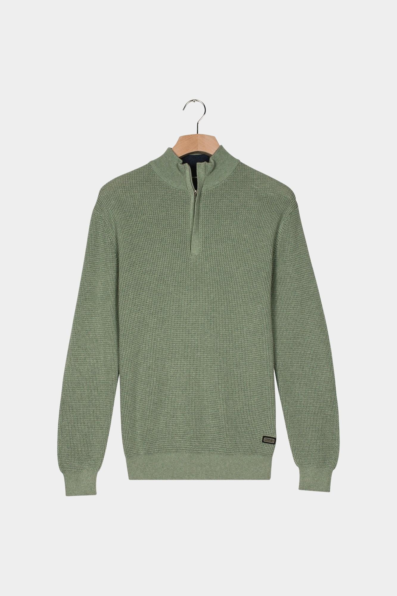 Baileys Half Zip Groen Pullover 1/2 zip  9gg structu 528416/725