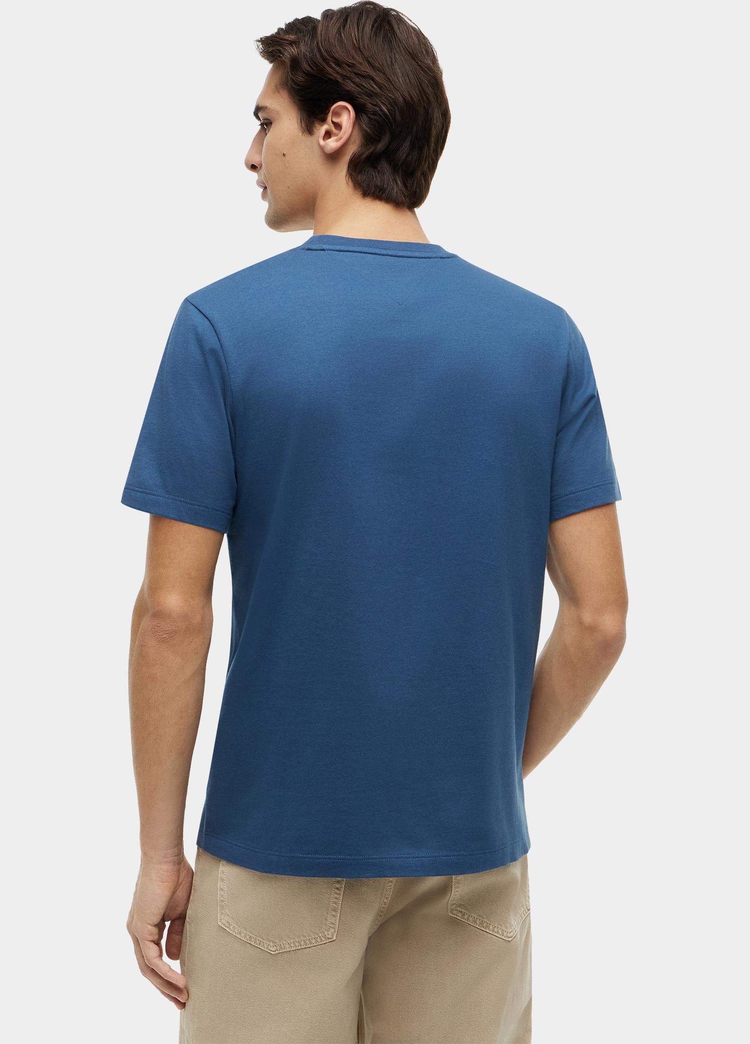 Tommy Hilfiger T-shirt heren Blauw ESS SEASONAL REG FIT SOLID TE MW0MW39995/DBZ
