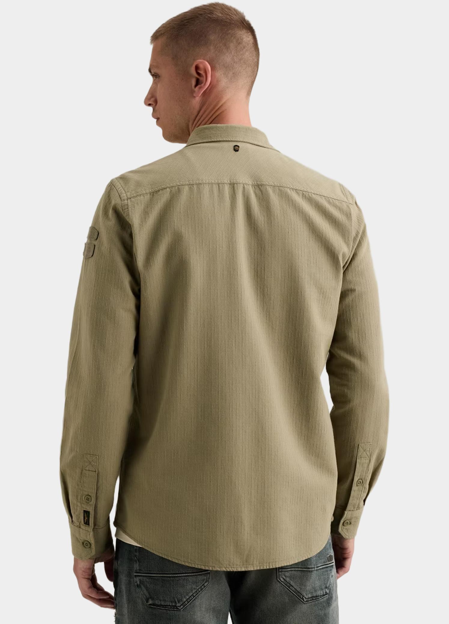 PME Legend Overhemd heren Groen Long sleeve shirt Quilt Popli PSI2608213/6485