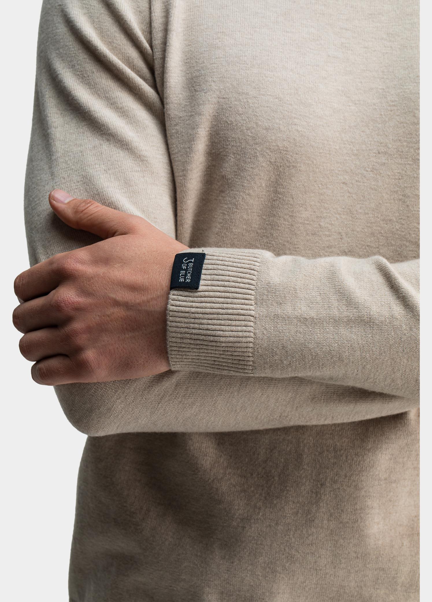 Butcher of Blue Turtle neck Beige Clifden M2626103/697