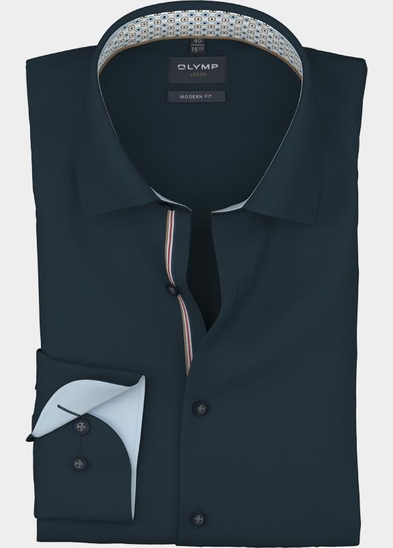 Olymp Overhemd mouwlengte 5 Blauw Luxor 120018/18