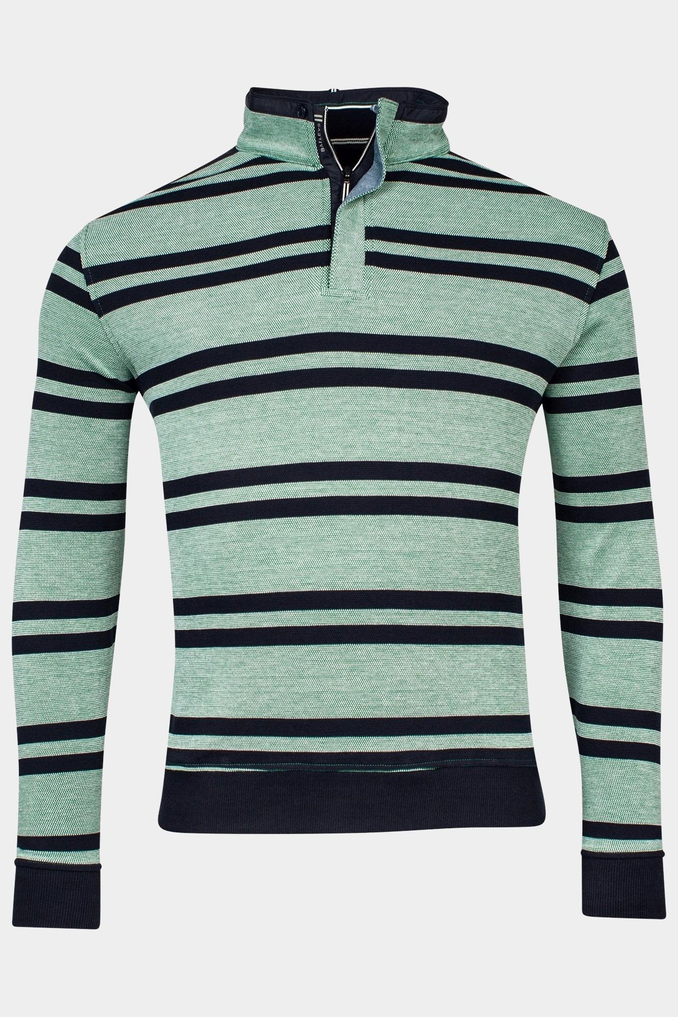 Baileys Half Zip Groen Sweatshirt 1/2 zip  Pique dou 413146/70