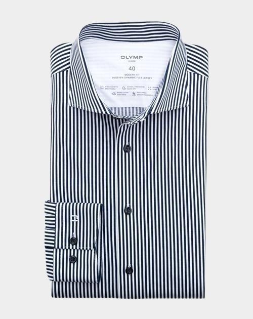 Olymp Business hemd lange mouw Blauw 1232/84 Hemden 123284/18