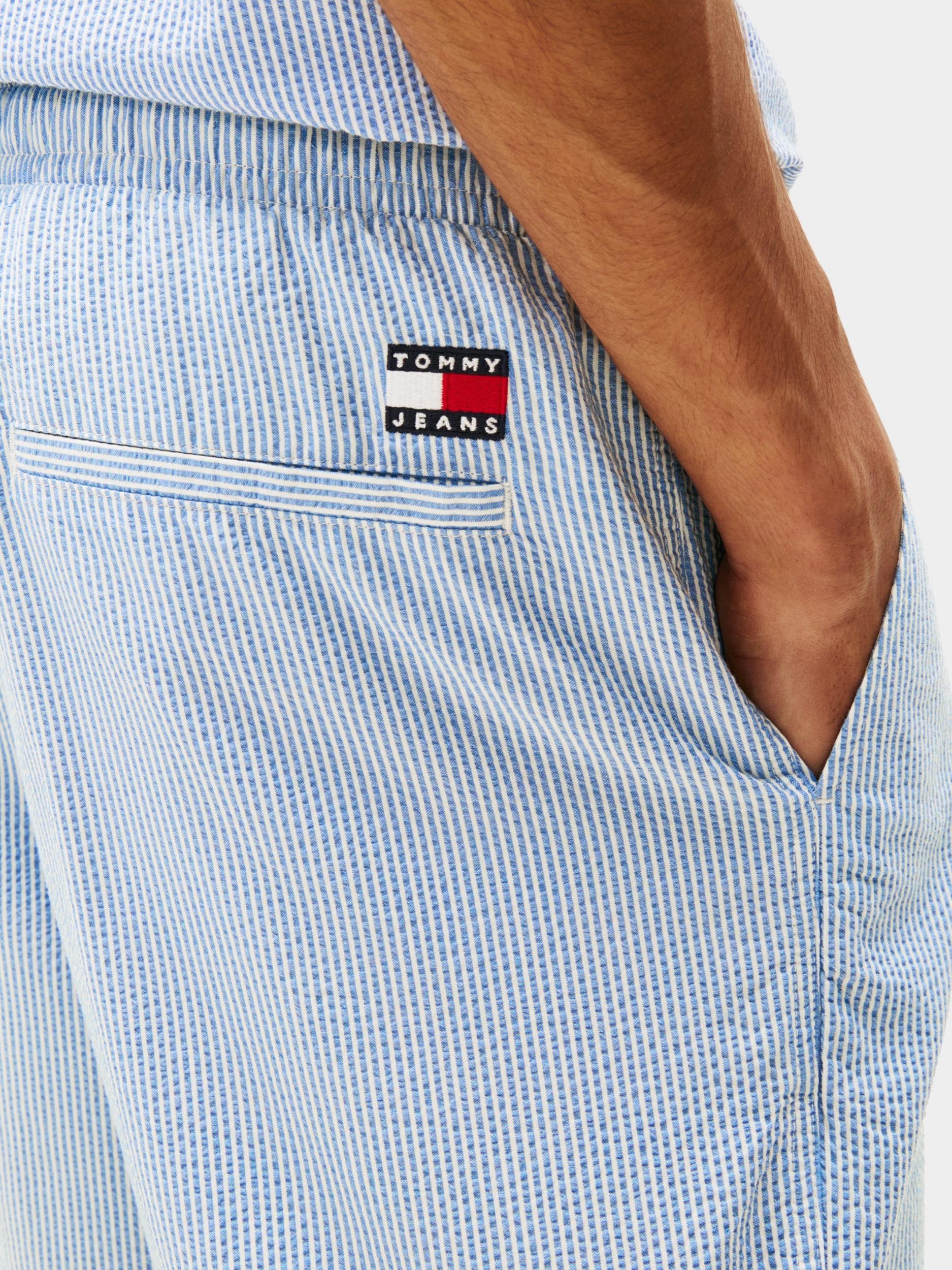 Tommy Jeans Zwembroek Blauw TJM SEERSUCKER STP BEACH SHOR DM0DM21946/DY6