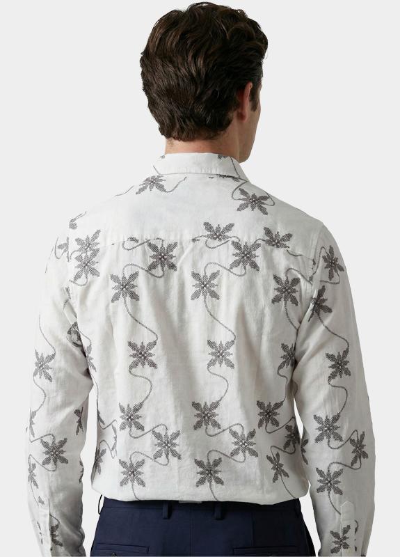 Dstrezzed Casual hemd korte mouw Beige Max Resort Shirt 311513/107