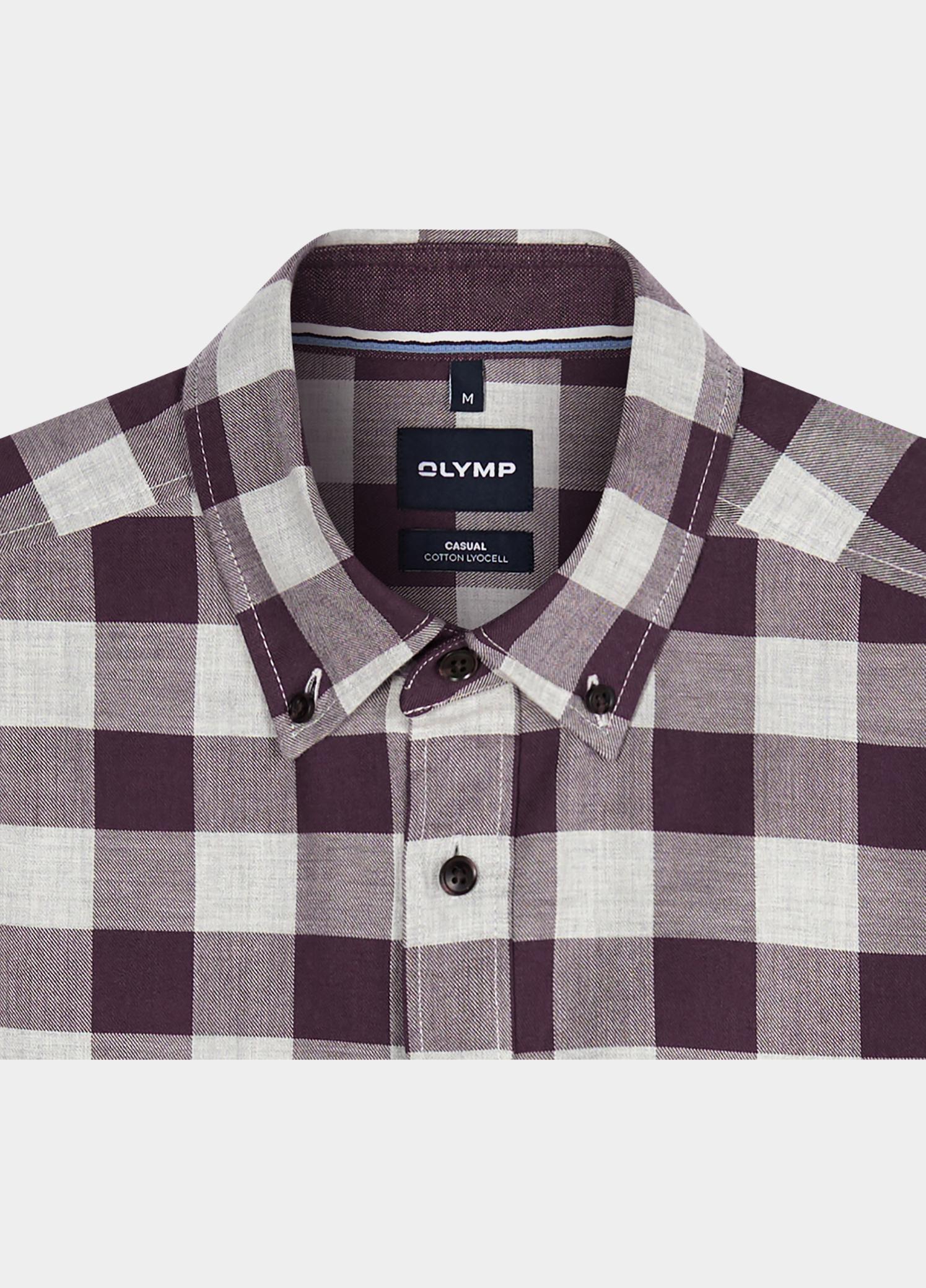 Olymp Overhemd heren Rood CASUAL D.2411/D.8410 410224/37