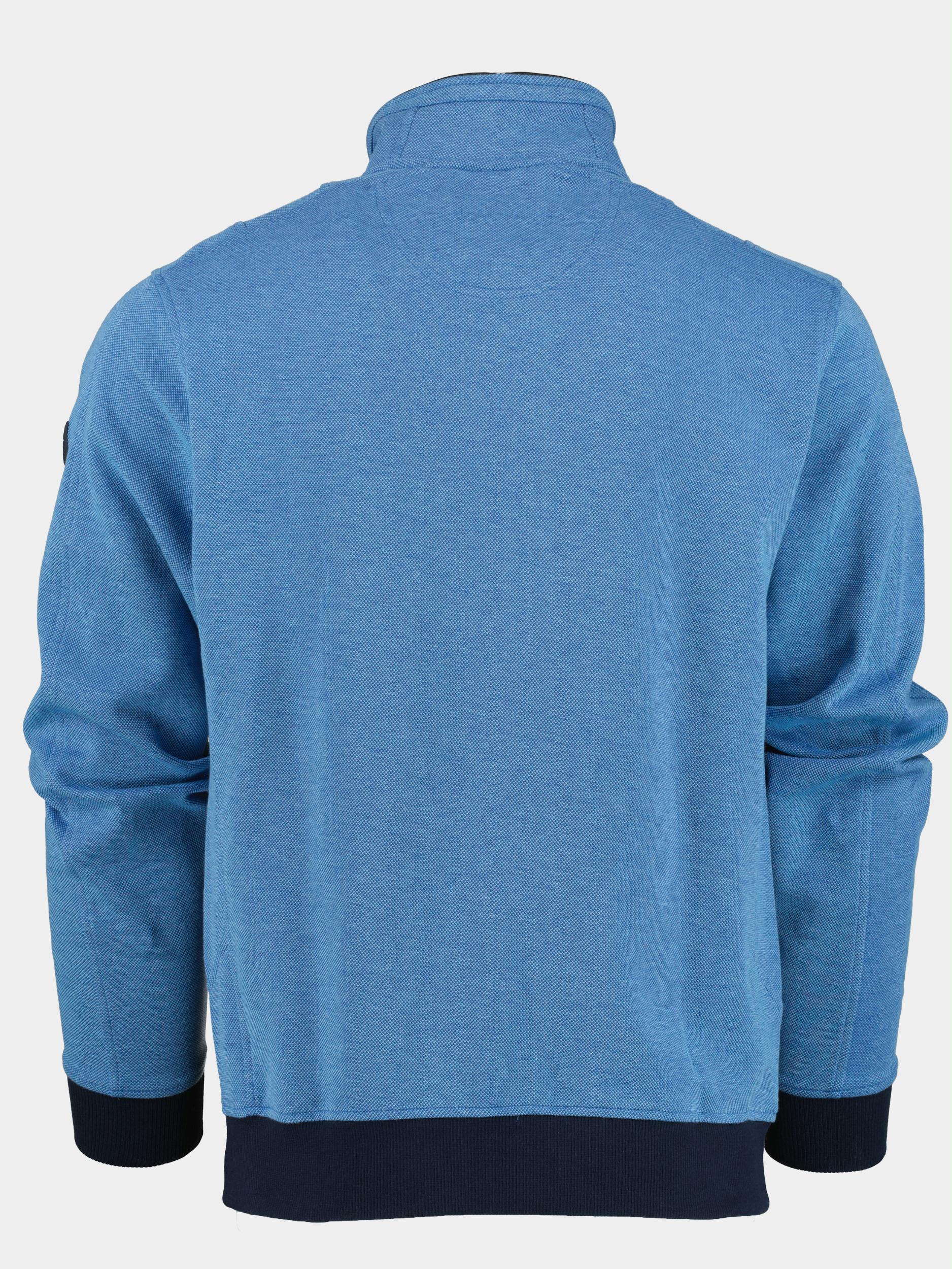 Baileys Vest Blauw Sweat cardigan zip 312209/68