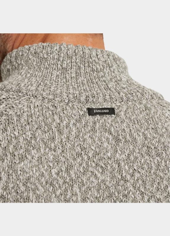 Vanguard Half Zip Grijs Half zip collar cotton slub VKW2511348/9161