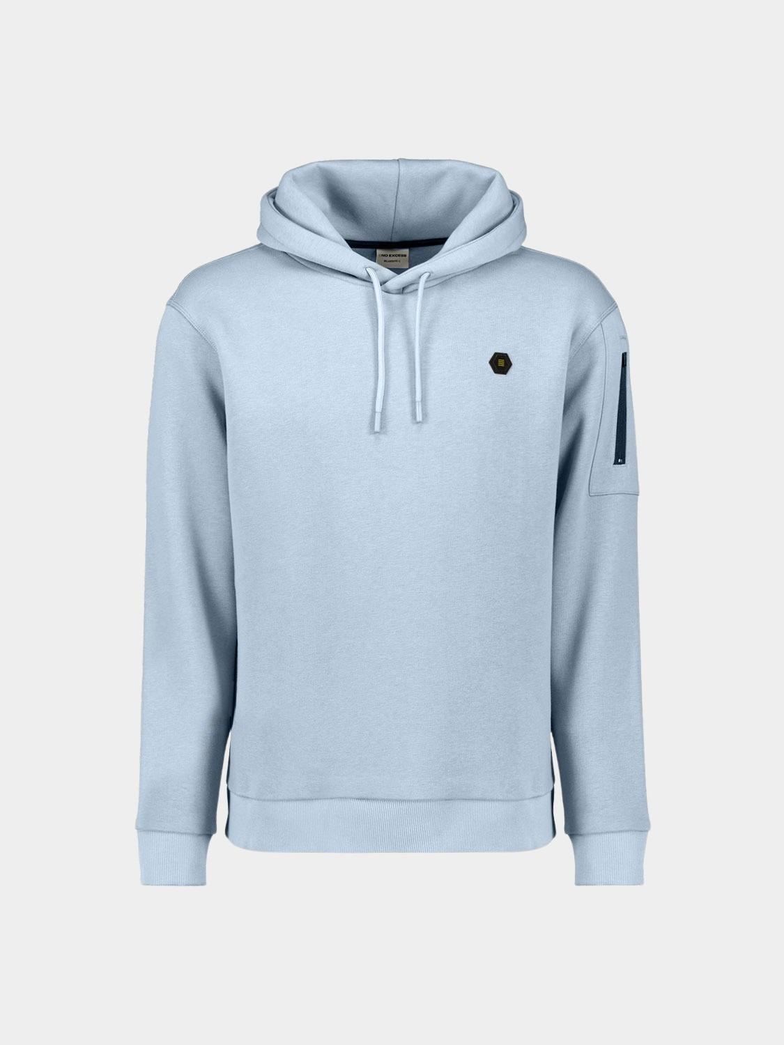 No Excess Hoodie Blauw Sweater Hooded Brushed 29130850/138