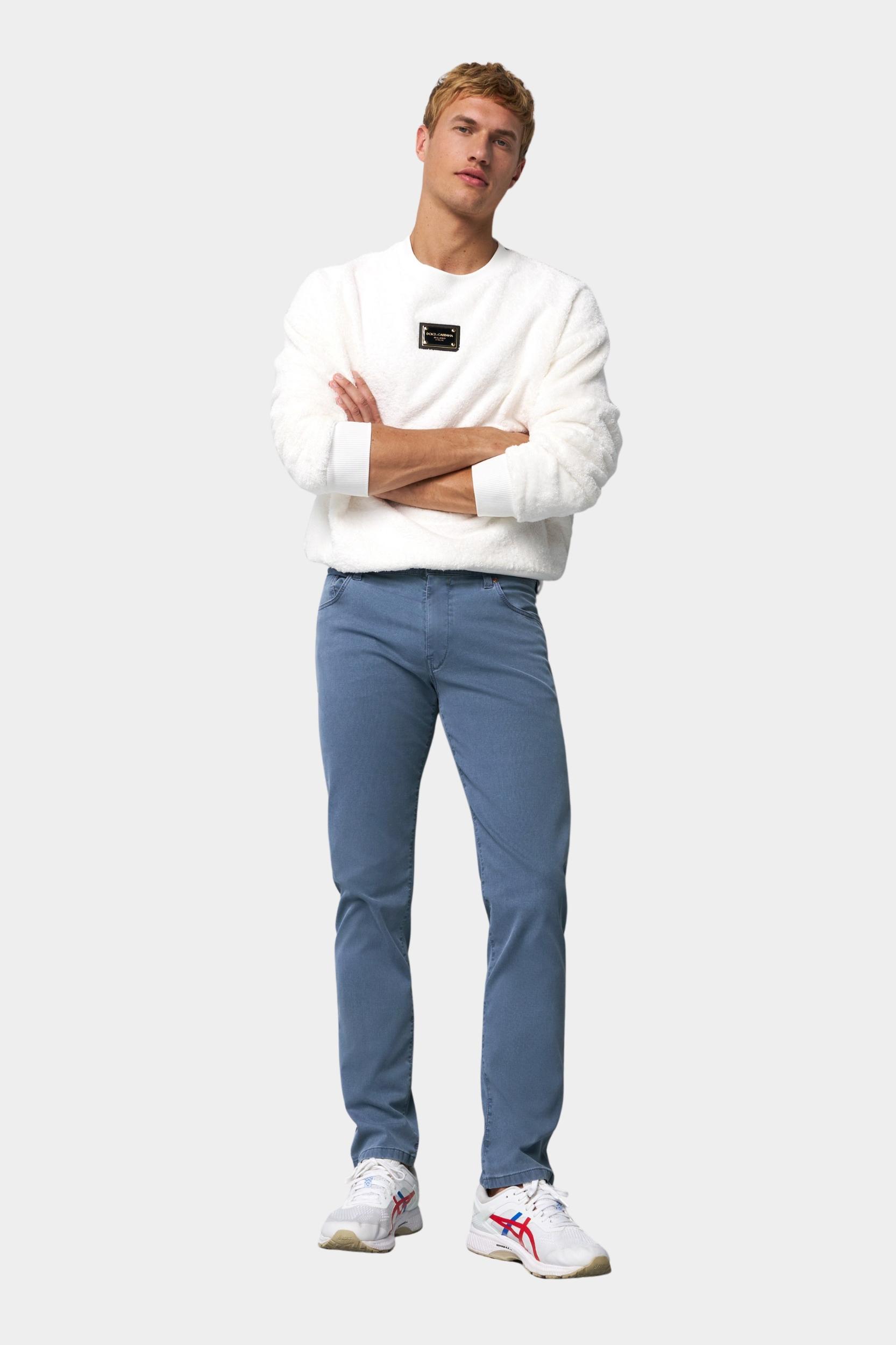 Meyer Katoenen Broek Blauw SLIM Art.9-6186 3619618600/16