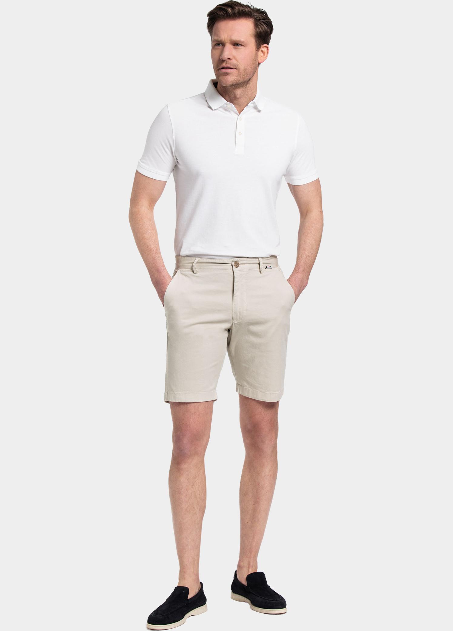 Giordano Korte Broek heren Wit Stockholm Short Garment Dyed 411115/81