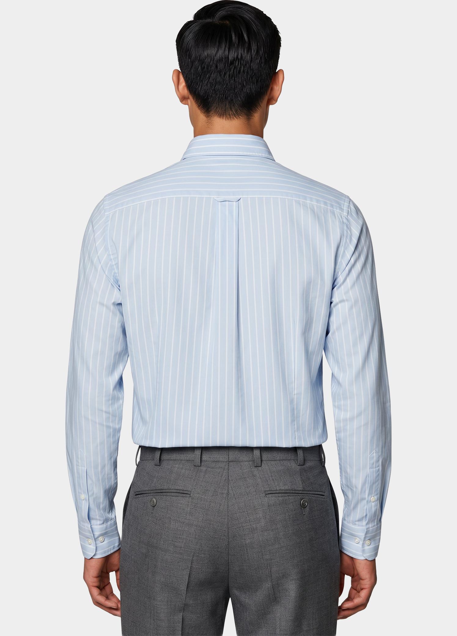 Gant Overhemd heren Blauw Klassiek poplin overhemd met 3262031/455