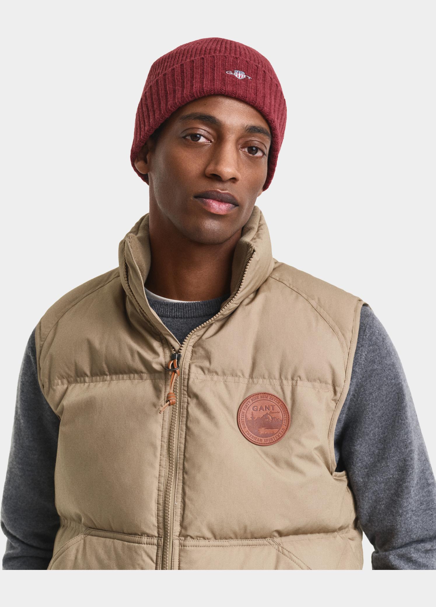 Gant Muts Rood Wollen Shield beanie 9910023/604