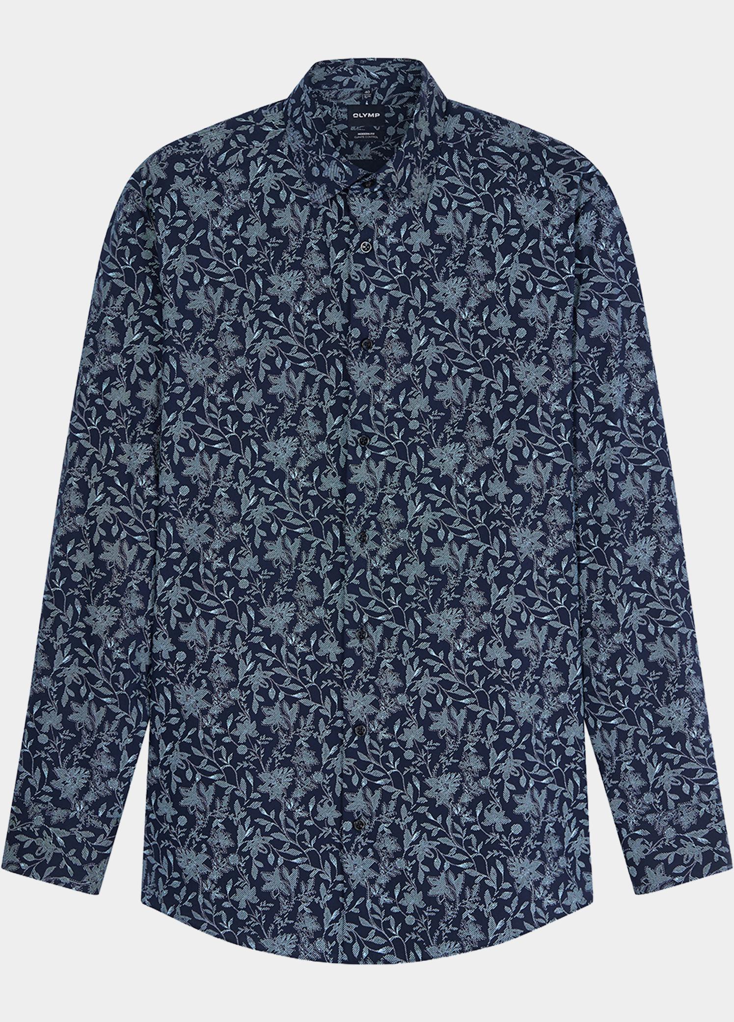 Olymp Zakelijk overhemd heren Blauw Luxor CC mf D.2163 o.T. 139224/18