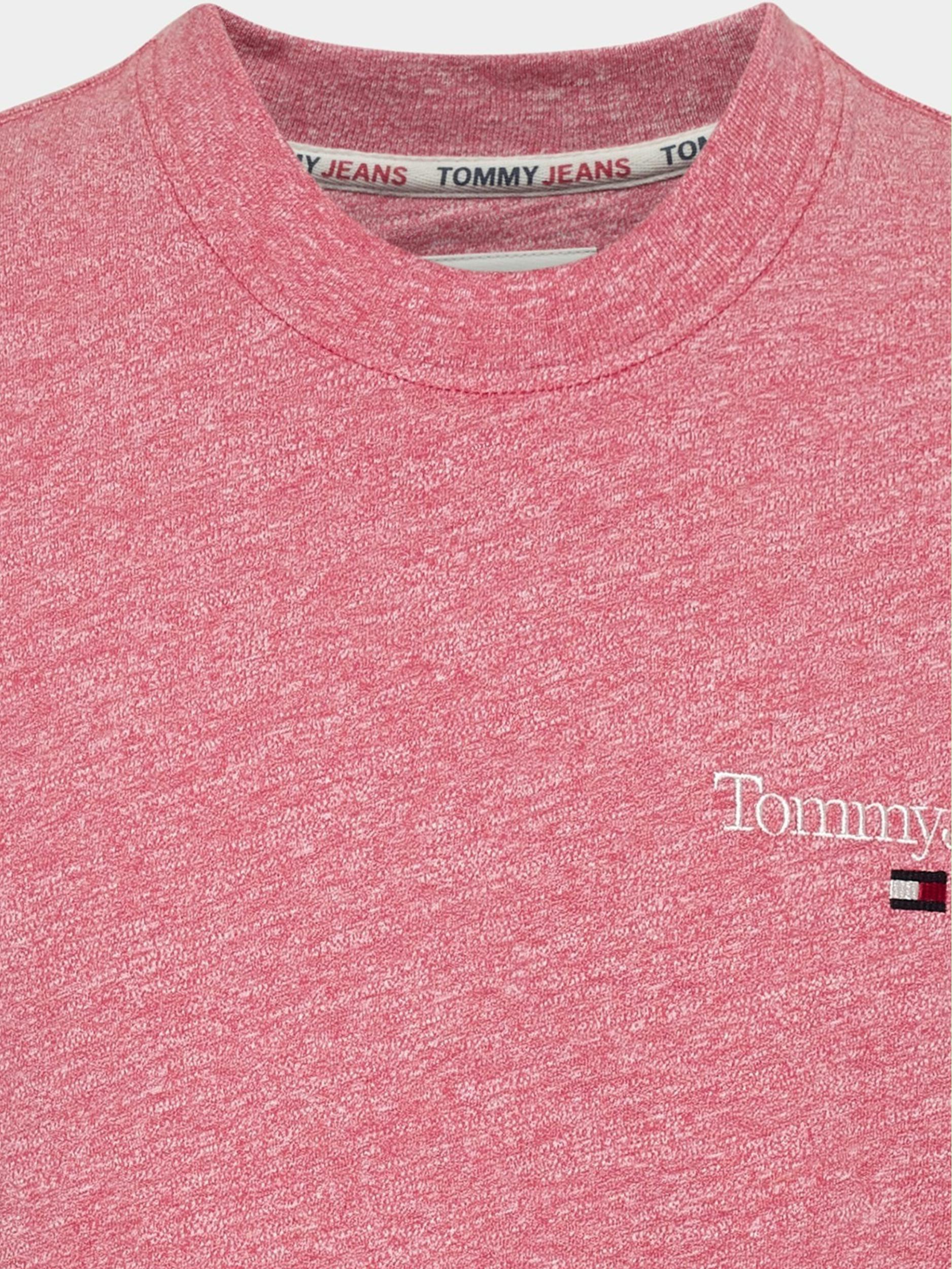 Tommy Jeans T-shirt korte mouw Roze TJM Reg Heathered sl DM0DM16322/TJN