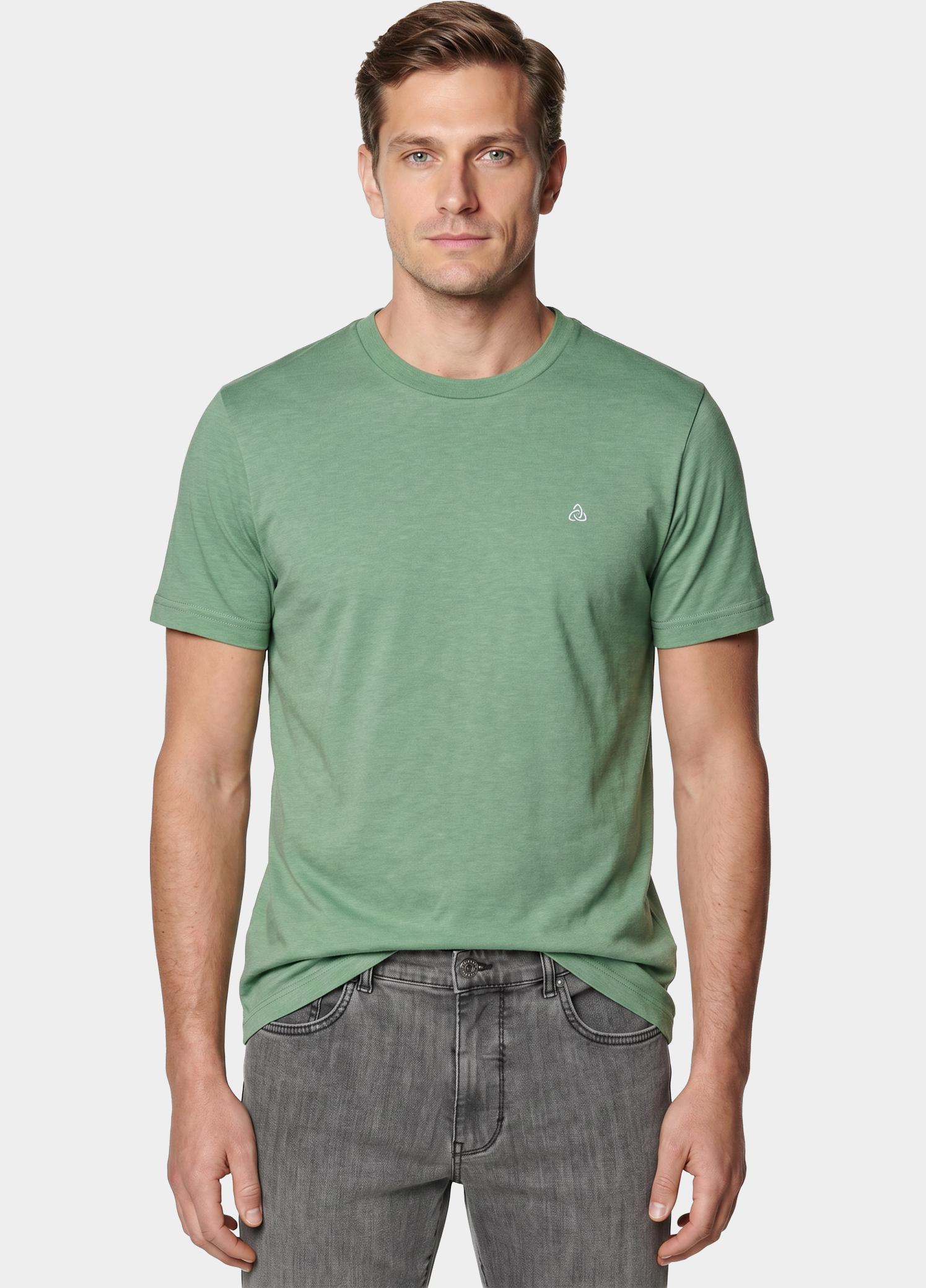Scotland Blue T-shirt heren Groen Dynand T-shirt SPE25108DY42SB/343 surf side