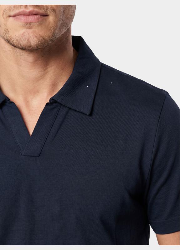 Bos Polo korte mouw Blauw Riva kraag 5912.426/220