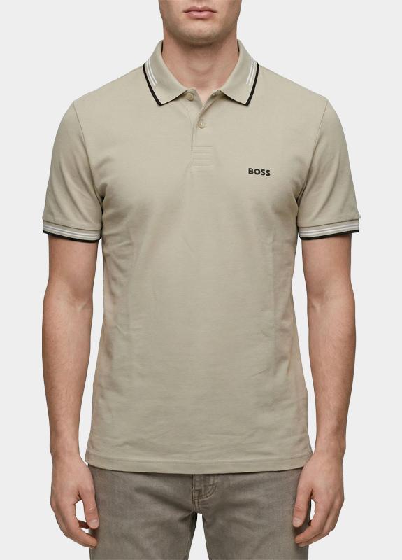BOSS Green Polo korte mouw Beige Paul 10255848 01 50506193/275