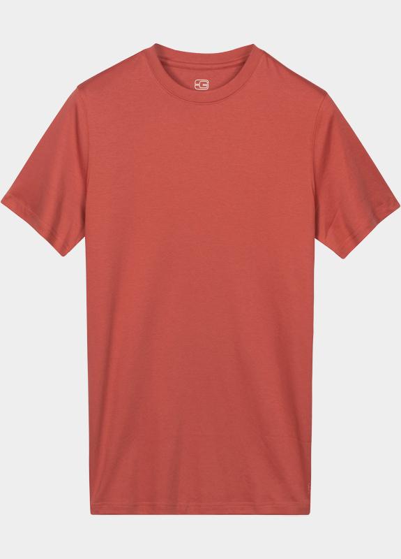 Giordano T-shirt heren Rood Luca T-shirt Liquid Cotton - 615078/30