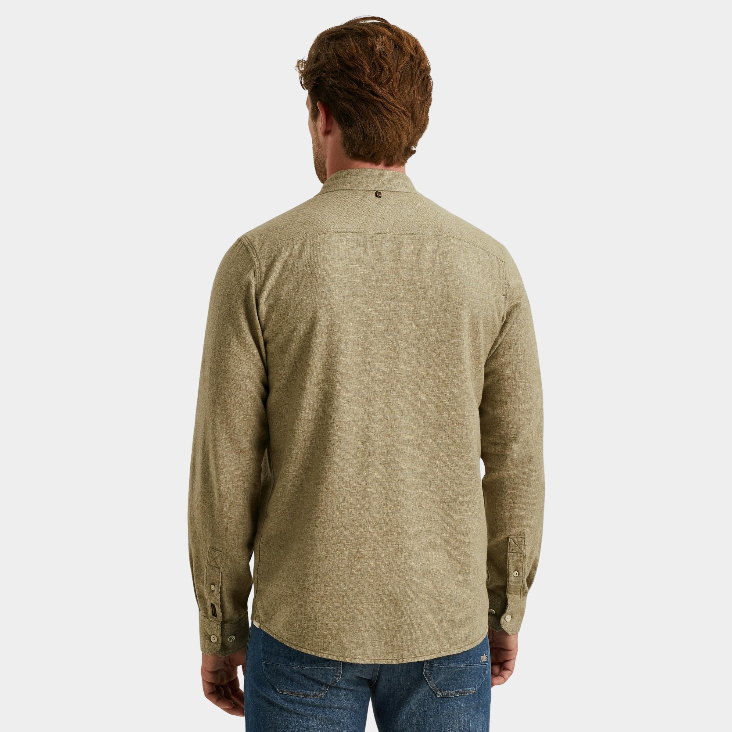 PME Legend Casual hemd lange mouw Groen LONG SLEEVE SHIRT YarnDyed Gr PSI2510202/6389