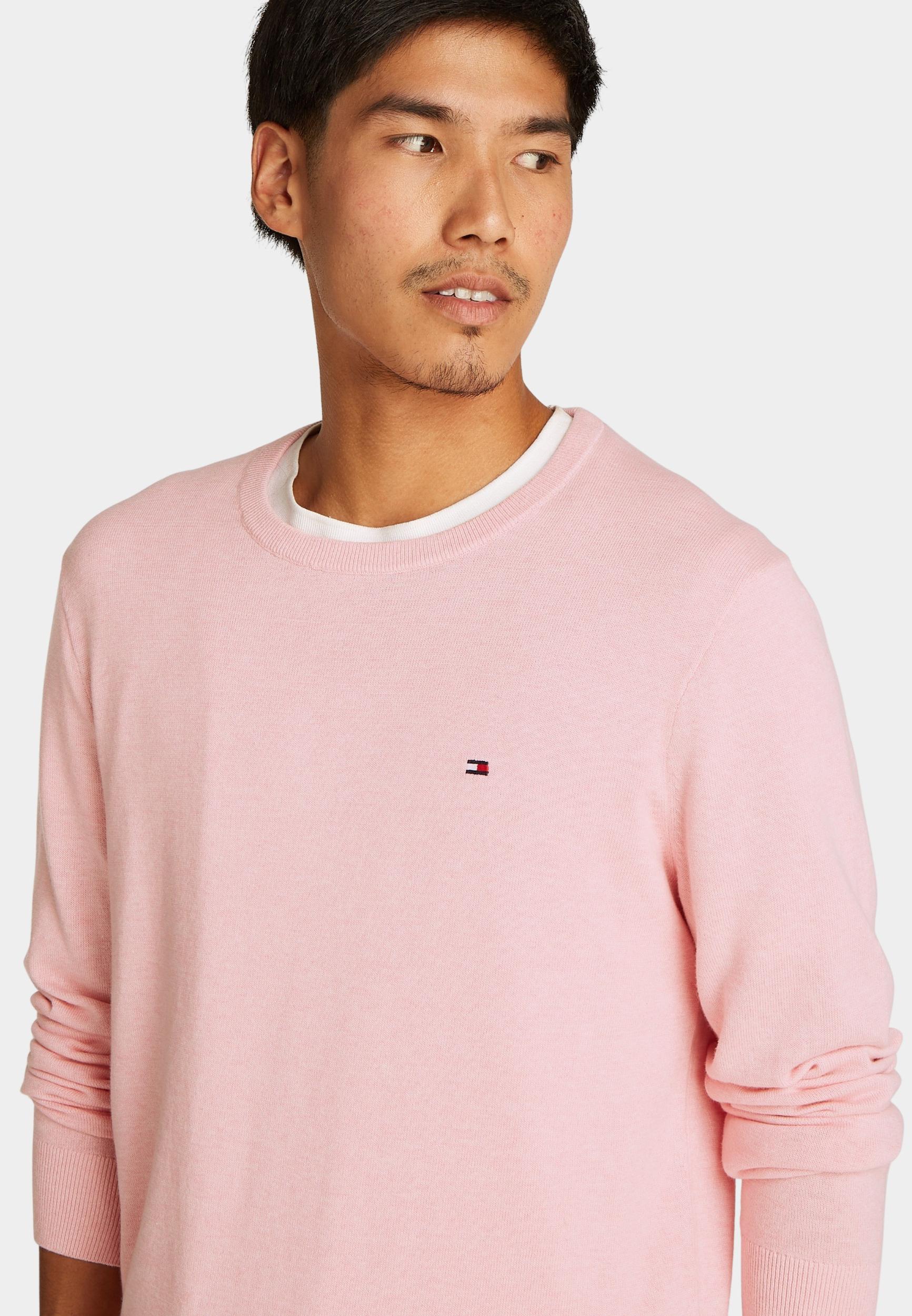 Tommy Hilfiger Pullover Roze Essential SSNL Cotton Crew Nec MW0MW39999/TZJ