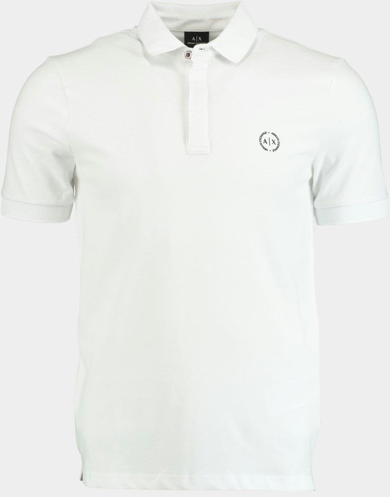 Armani Exchange Polo korte mouw Wit Polo Wit Met Stretch MF 8NZF91.ZJ81Z/1100