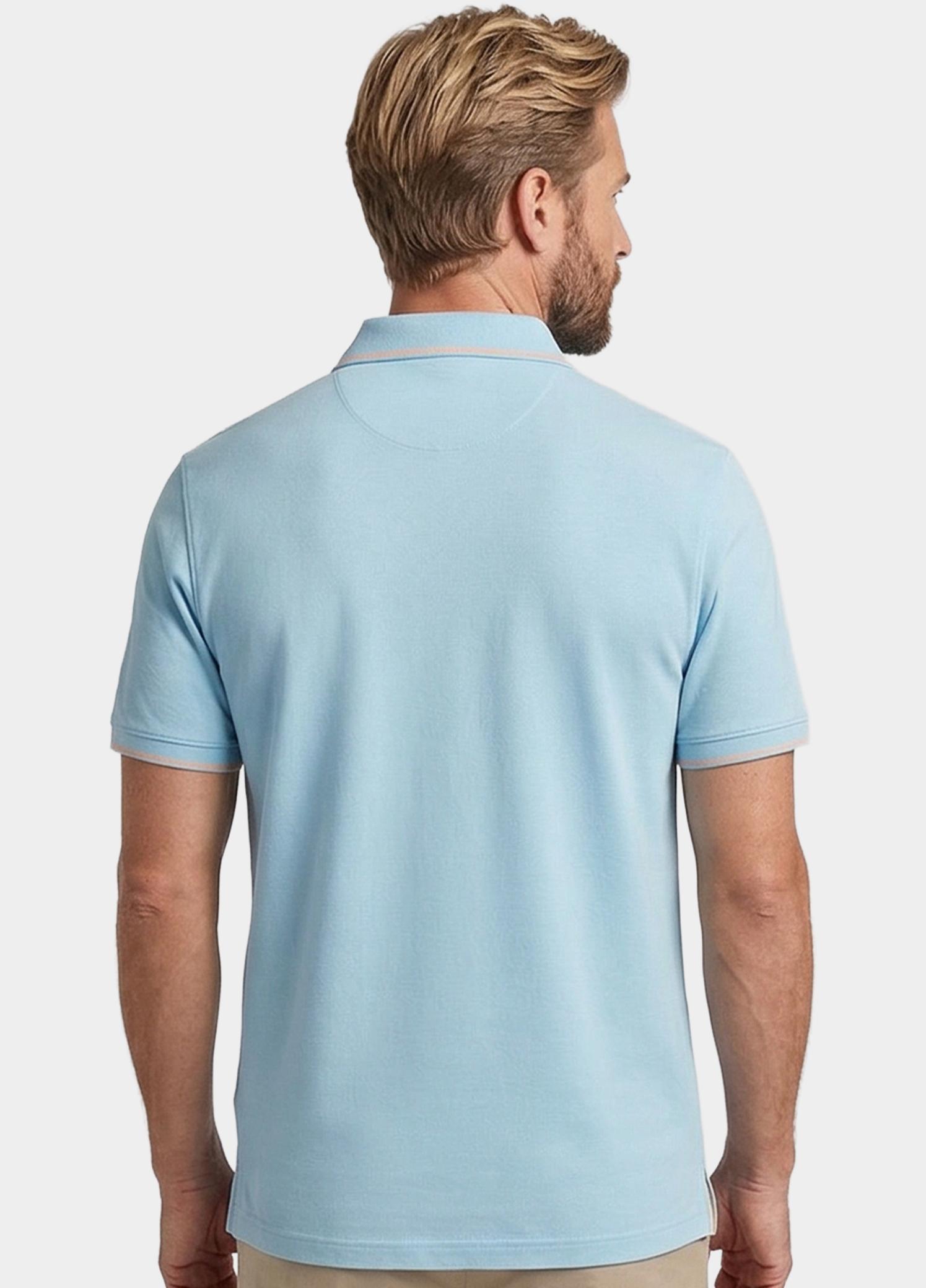 Giordano Polo heren Blauw Nico Signature Polo SS Two-Pl 616587/65