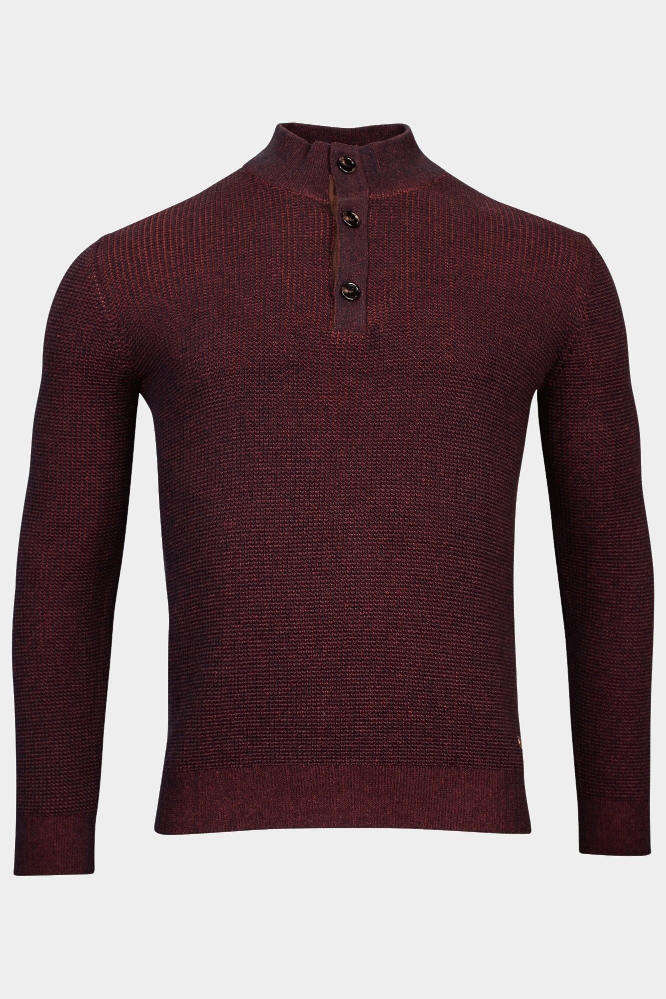Baileys Half Zip Rood Pullover 1/2 button Placket 328411/385