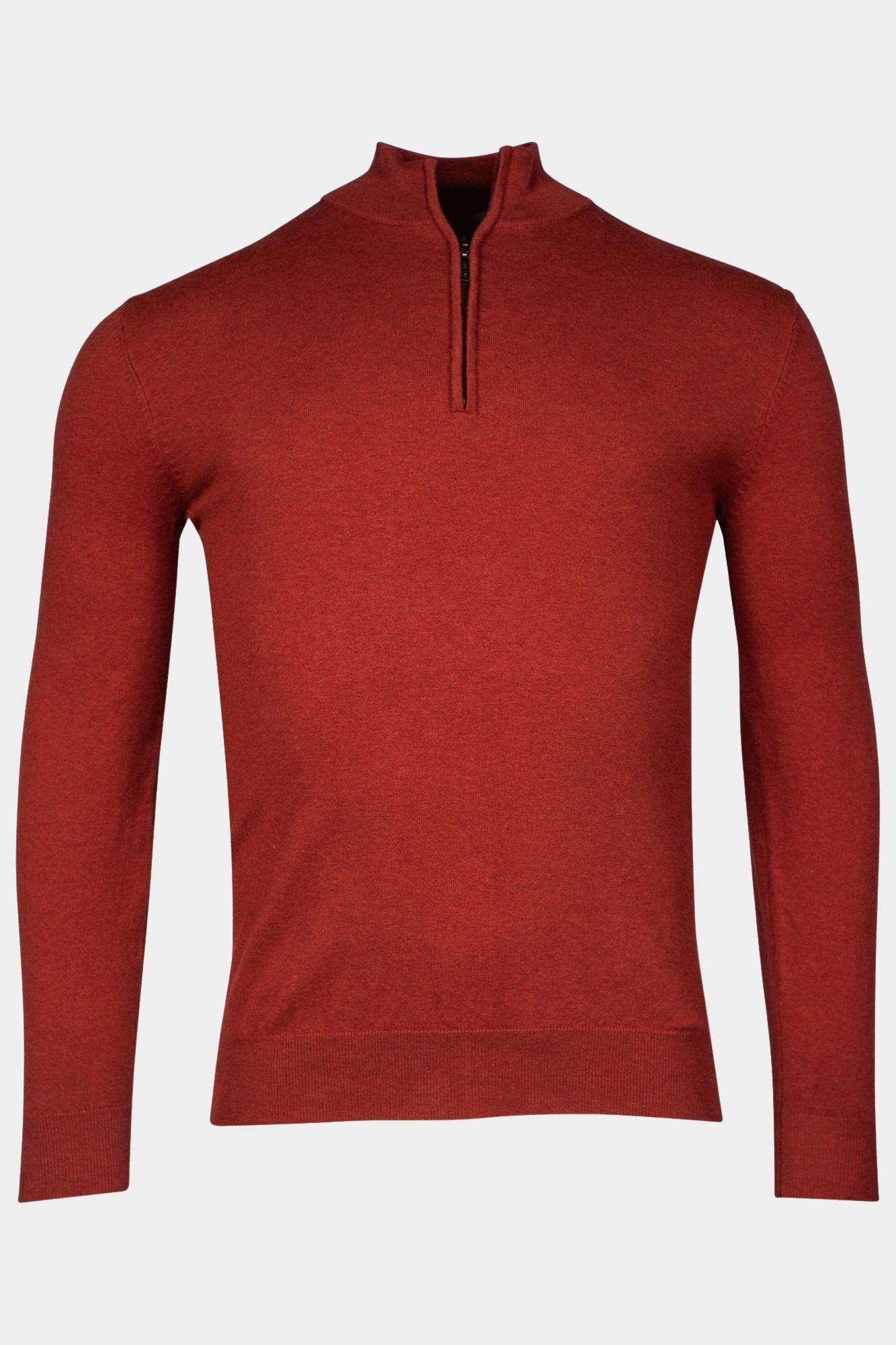 Baileys Half Zip Rood Pullover 1/2 zip  12gg single 328400/385