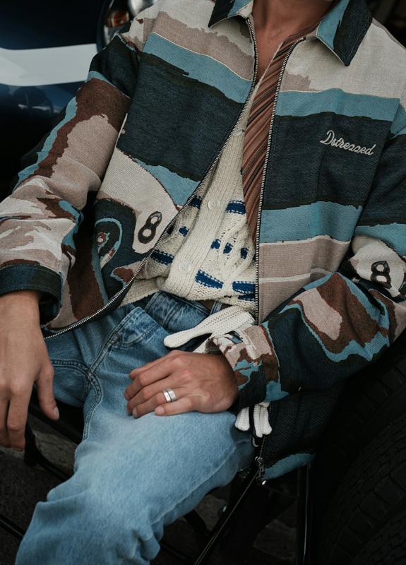 Dstrezzed Zomerjas heren Blauw Carter Jacket 155006/621