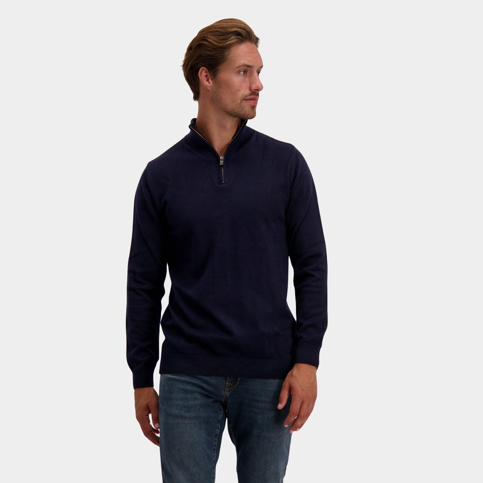Cars Jeans Half Zip Blauw FYNO 69546/12