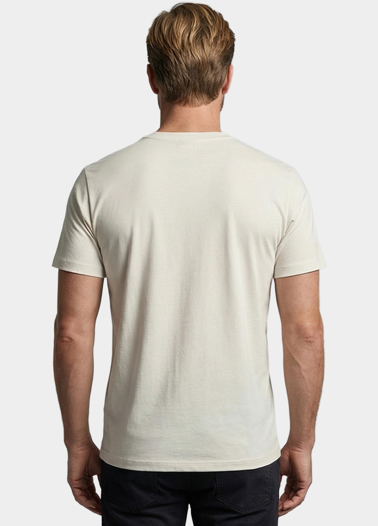Giordano T-shirt heren Beige Luca T-shirt Liquid Cotton - 615078/11