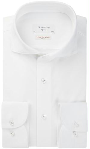 Profuomo Business hemd lange mouw Wit Overhemd wit slim fit PP2HC10006/2